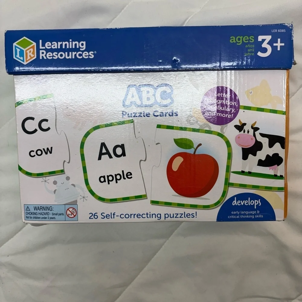 Learning Resources: ABC Puzzle Cards: Age 3+